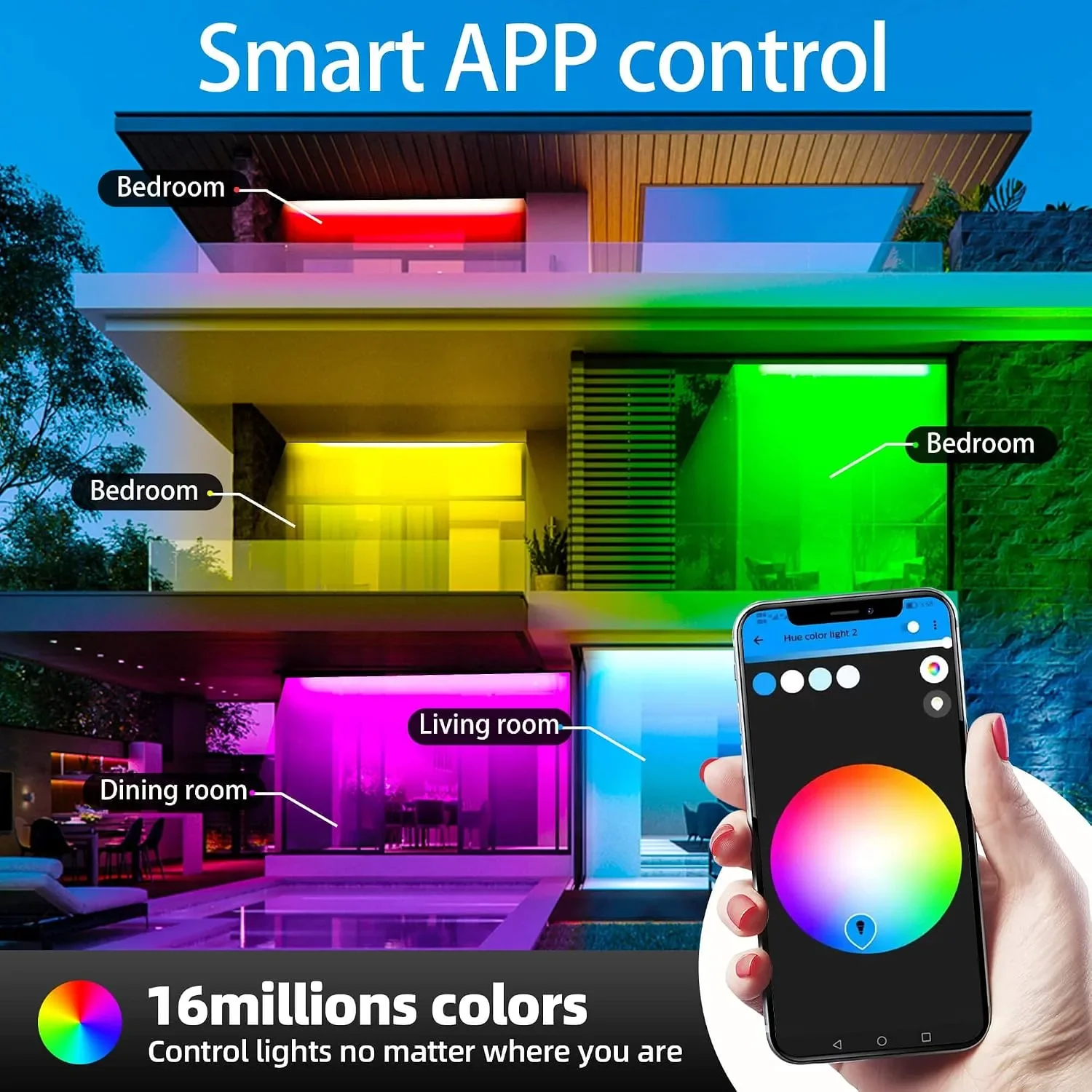 Smart ZigBee LED RGB лента 20м (2x10м) IDEALEd, управление с приложение и глас, сцени и таймер