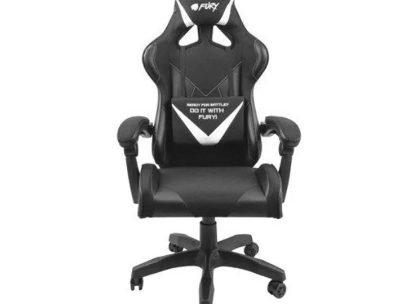 Стол, Fury Gaming Chair Avenger L Black-White — снимка 2