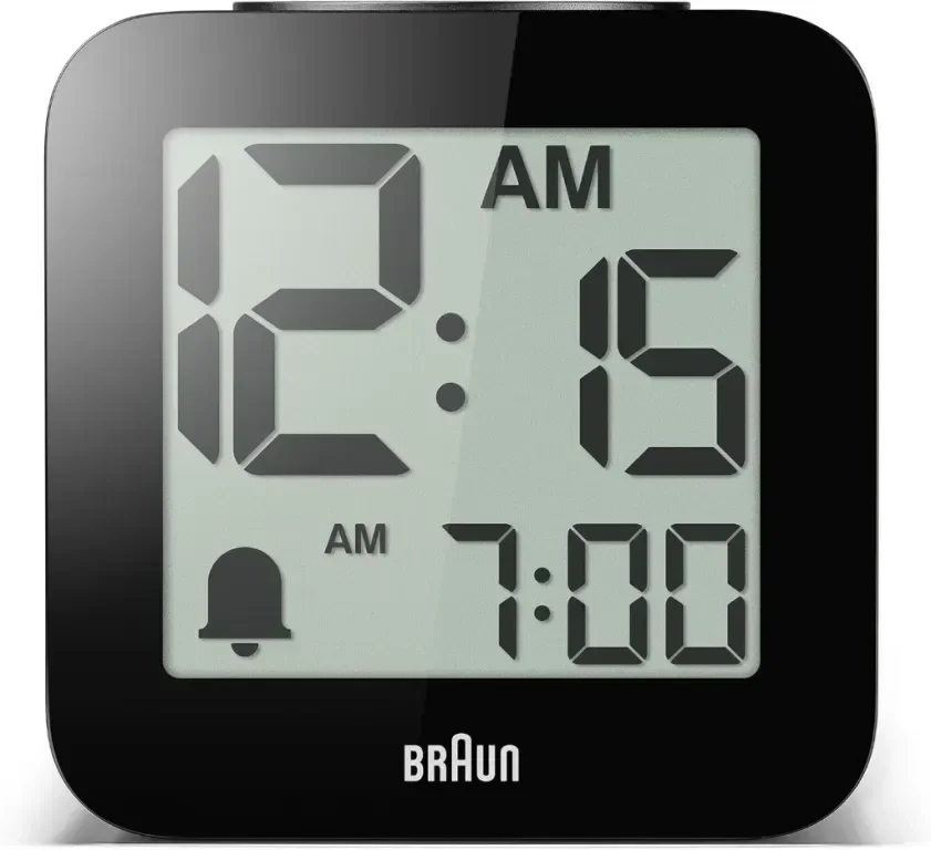 Цифров говорещ будилник Braun с дрямка, позитивен LCD дисплей, BC25BP — снимка 2