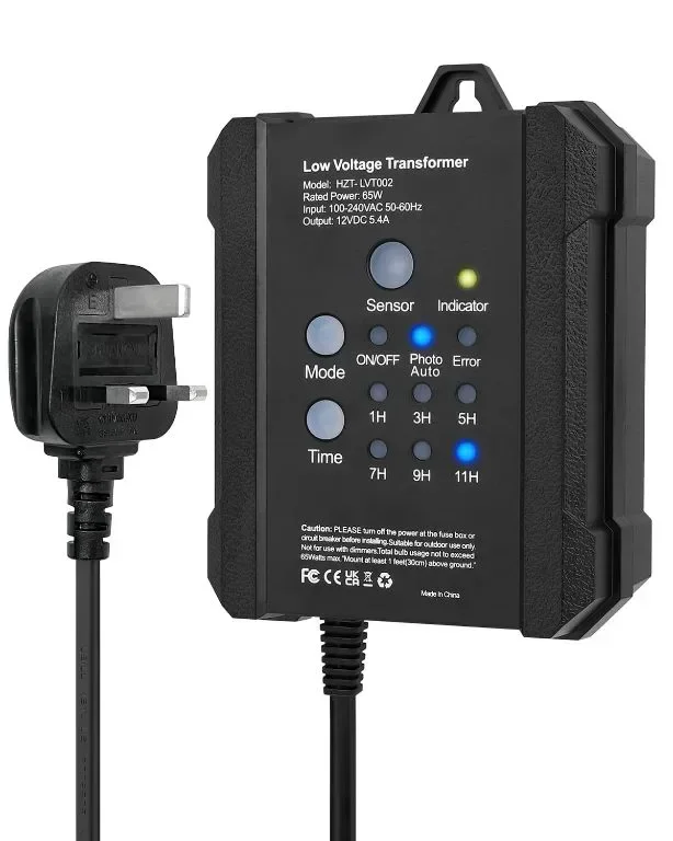 SMY Lighting 65W захранване за външно ниско напрежение LED драйвер с таймер и фотоклетка сензор