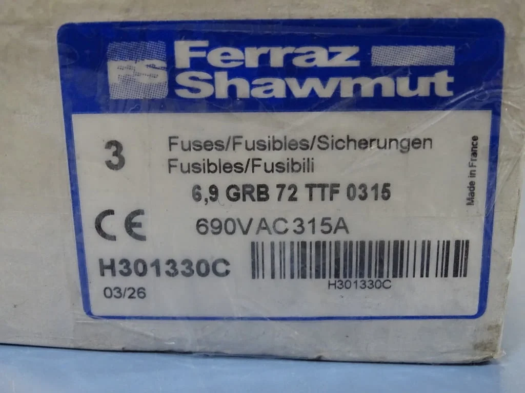 Предпазител Ferraz Shawmut Protistor H301330 Fuses 6.9GRB72TTF0315 315A 690VAC — снимка 8