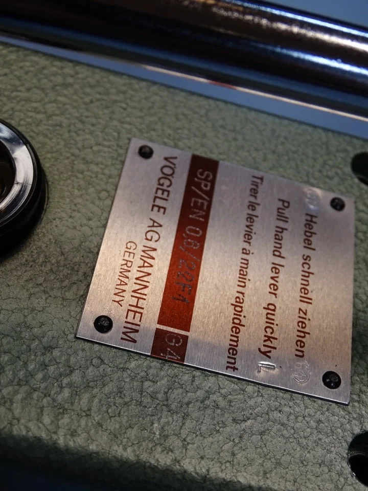 Хидравлична ръчна помпа Vogele AG Mannheim SP/EN 0.6/22F1 Hand Level Oiler Control Valve — снимка 3