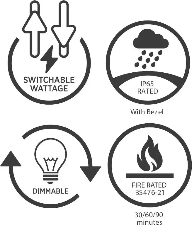 Bright Source All in One,превключваеми 5w/8w LED TILT Downlight,пакет от 6 — снимка 5