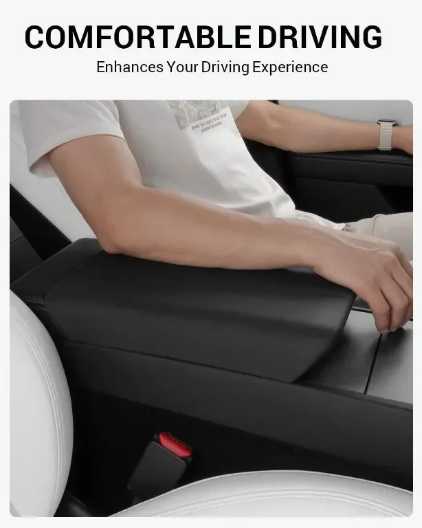 Капак на централната конзола BASENOR за 2024 Tesla Model 3 Highland, черен — снимка 4