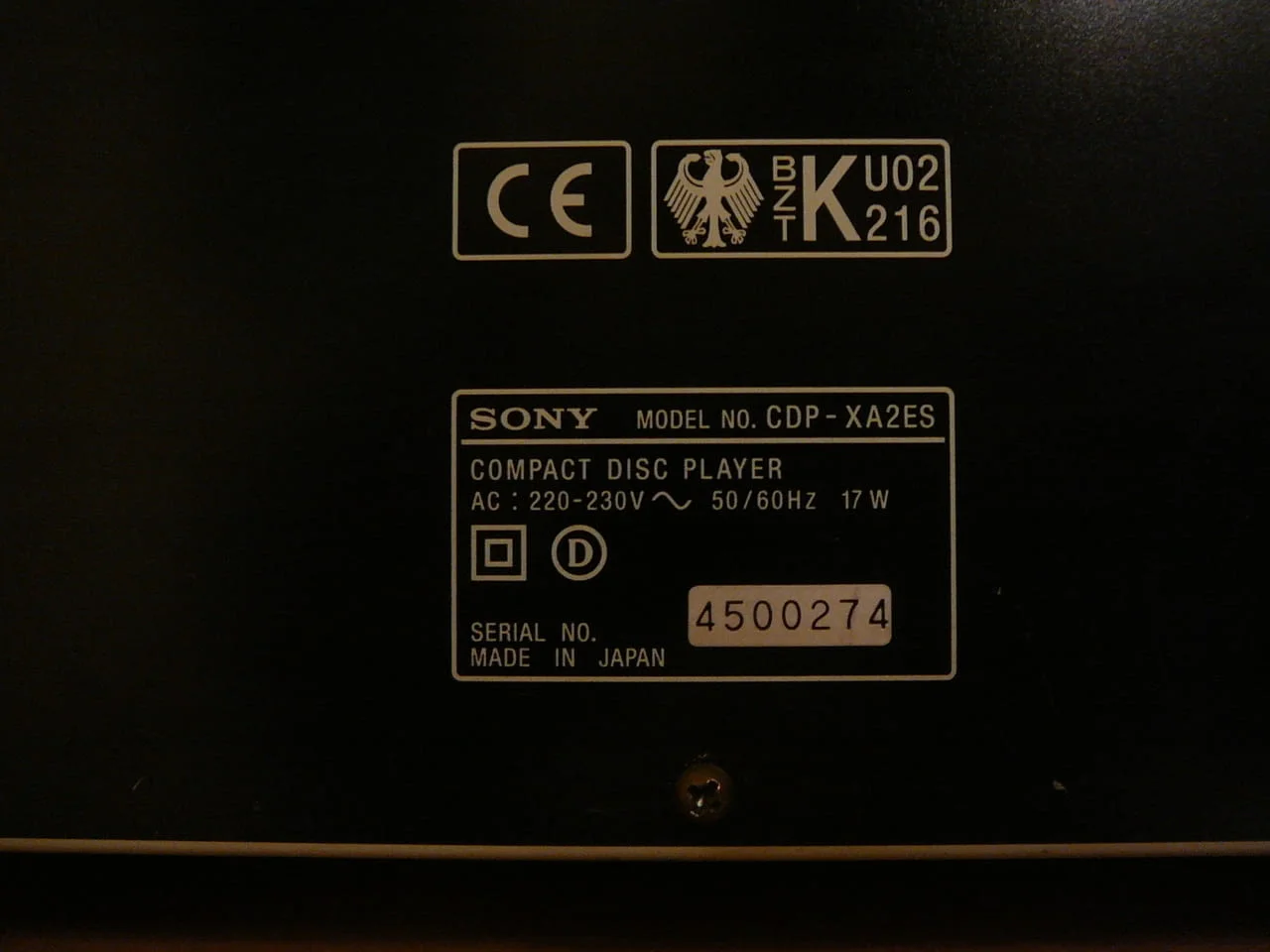 Sony cdp-xa2es cheren — снимка 7