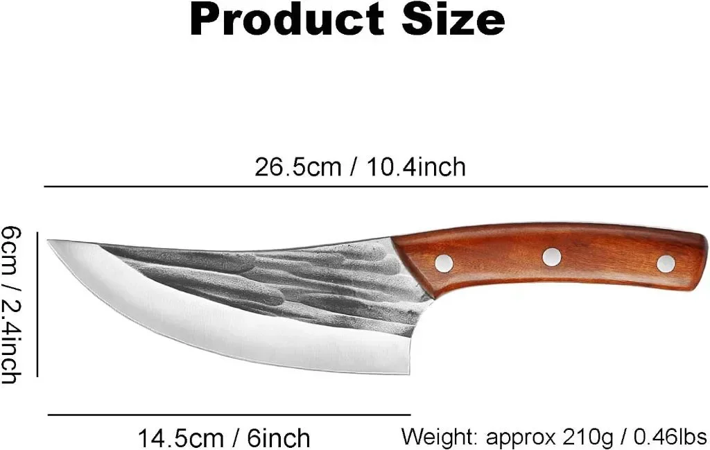 Fubinaty Chef's Knife 6-инчов кухненски нож Ръчно изработен кован нож за обезкостяване — снимка 2