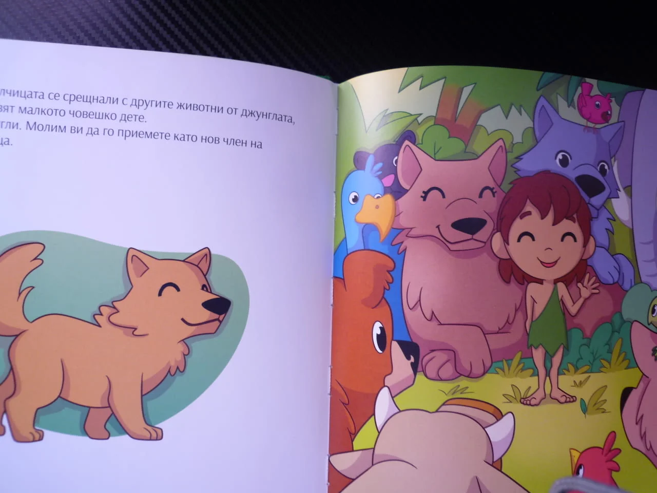 Книга за джунглата приказка книжка поредица за деца класики Маугли Шир Хан тигър Балу Багира пантера — снимка 2