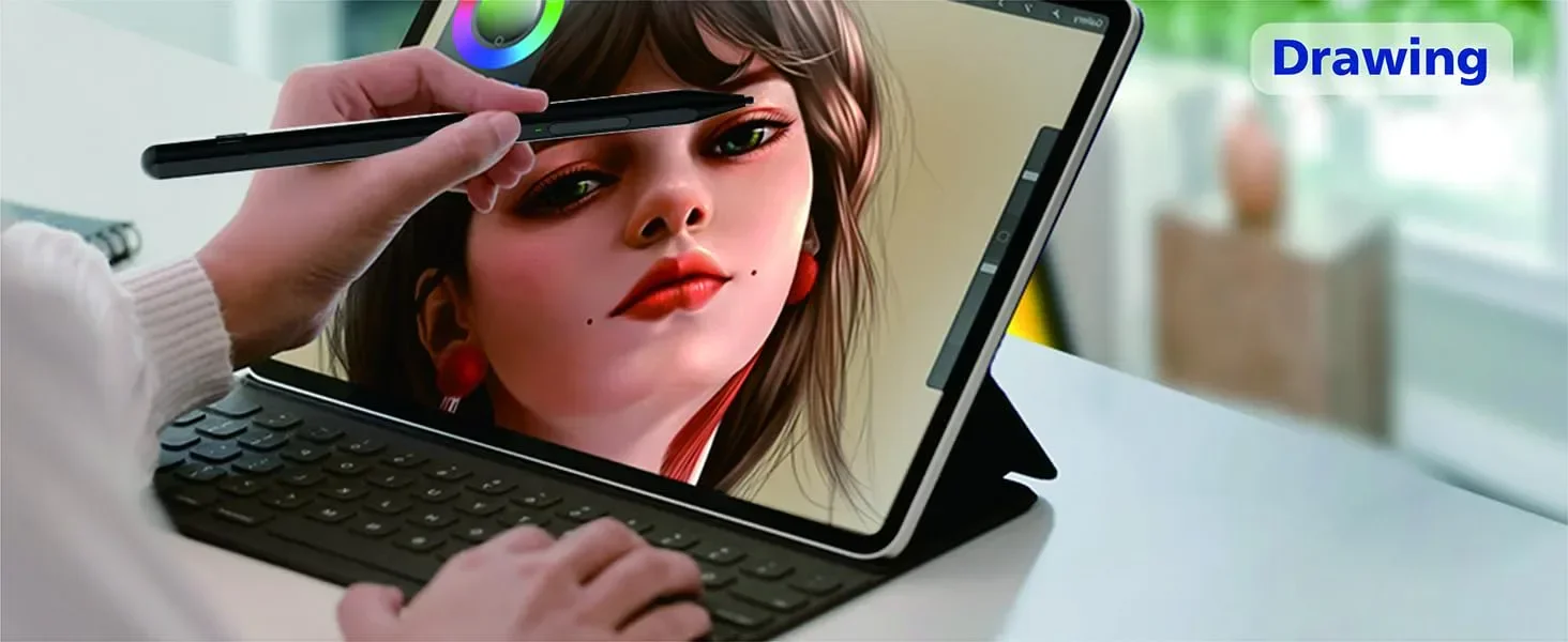 Активен стилус за Microsoft Surface и iPad 2018–2025 с наклон и palm rejection — снимка 2