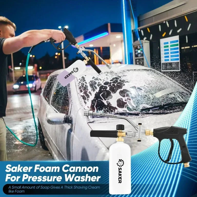 Аксесоар с двоен конектор за Saker Snow Foam Cannon за водоструйка под налягане, с 5 дюзи — снимка 7