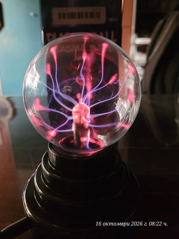 Плазмена лампа (Plasma Ball) – декоративно и забавно осветително тяло