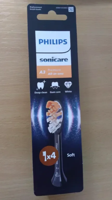 Philips Sonicare A3 Premium All-in-One, Оригинални резервни глави, черни, 4 броя, HX9094/88 — снимка 10
