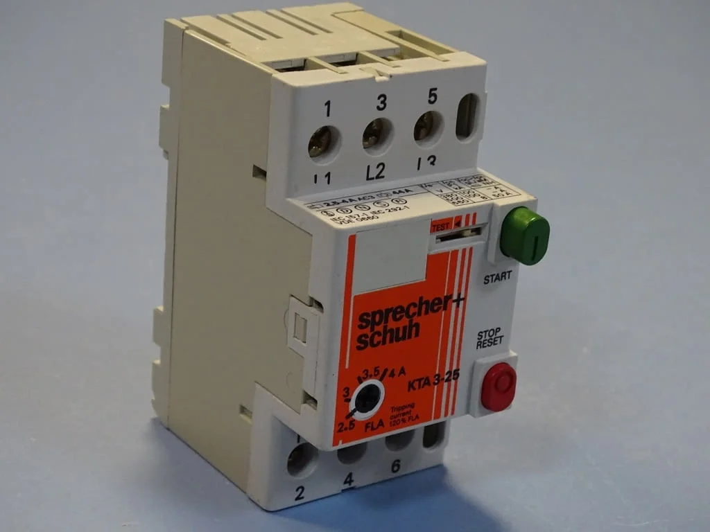 Моторна защита Sprecher+Schuh KTA 3-25 1.6/2.5A overload relay motor control — снимка 7