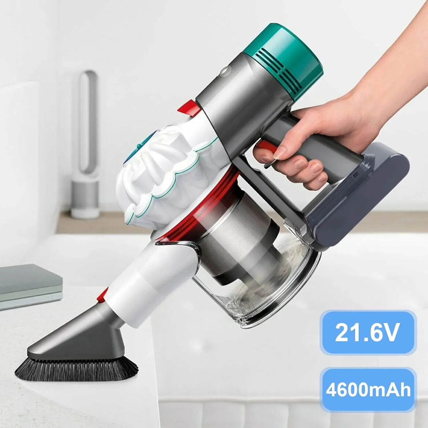 Резервна батерия за прахосмукачка Dyson V7/V7 Slim 21.6V 4.6Ah + 2 филтъра — снимка 3