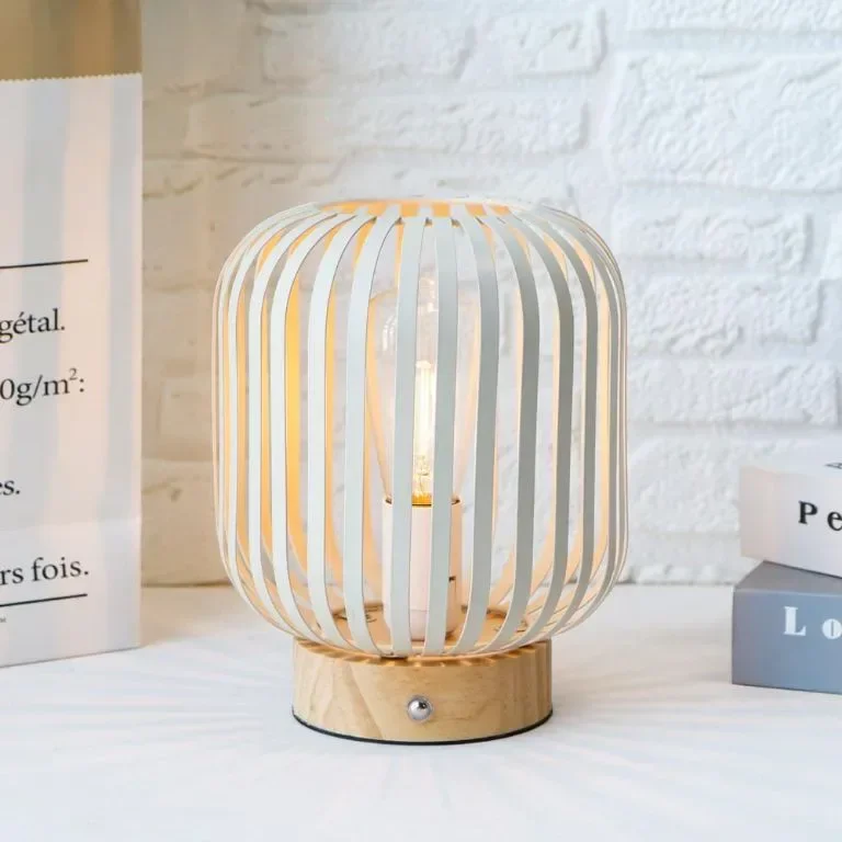 JHY DESIGN USB акумулаторна нощна лампа безжична метална клетка LED фенер, за декорация на парти