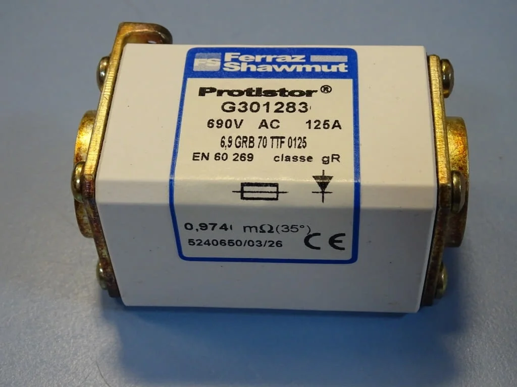 Предпазител Ferraz Shawmut Protistor G301283 Fuses 6.9GRB70TTF0125 125A 690VAC — снимка 5