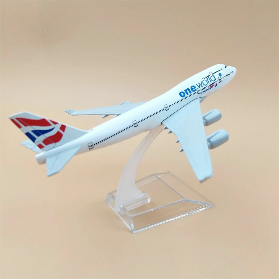 Boeing 747 самолет модел макет One World американски превоз пътници черна кутия пилот диспечер полет — снимка 5