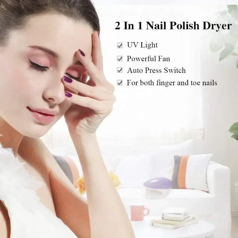 TOUCHBeauty Мини сушилня за нокти с вентилатор и 5 UV LED лампи — снимка 2
