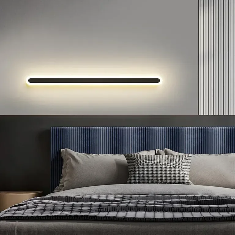Warmiehomy Външна стенна лампа, алуминиева и акрилна LED стенна лампа, IP67, 80 см, 1620LM, 18W — снимка 2