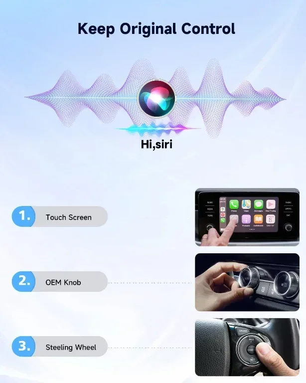 Безжичен CarPlay адаптер Spedal за iPhone, преобразува кабелен в безжичен, червен — снимка 5