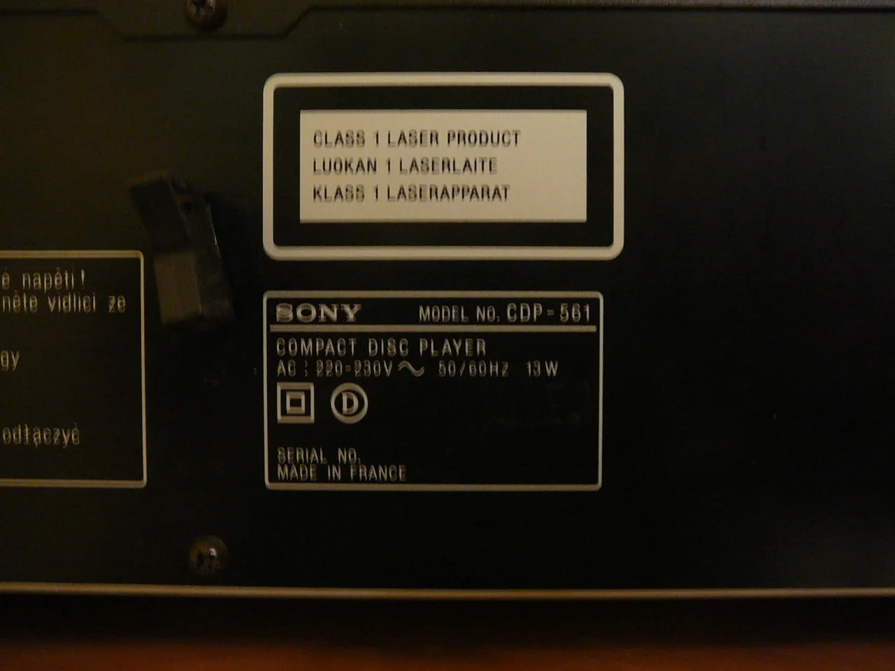 Sony cdp-561 — снимка 6