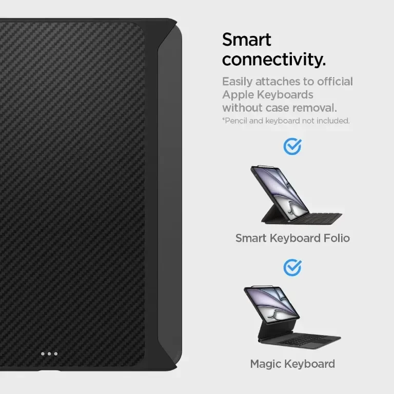Арамиден калъф Spigen Enzo Съвместим с iPad Pro 13 инча M4 (2024) 7-мо поколение - черен — снимка 6