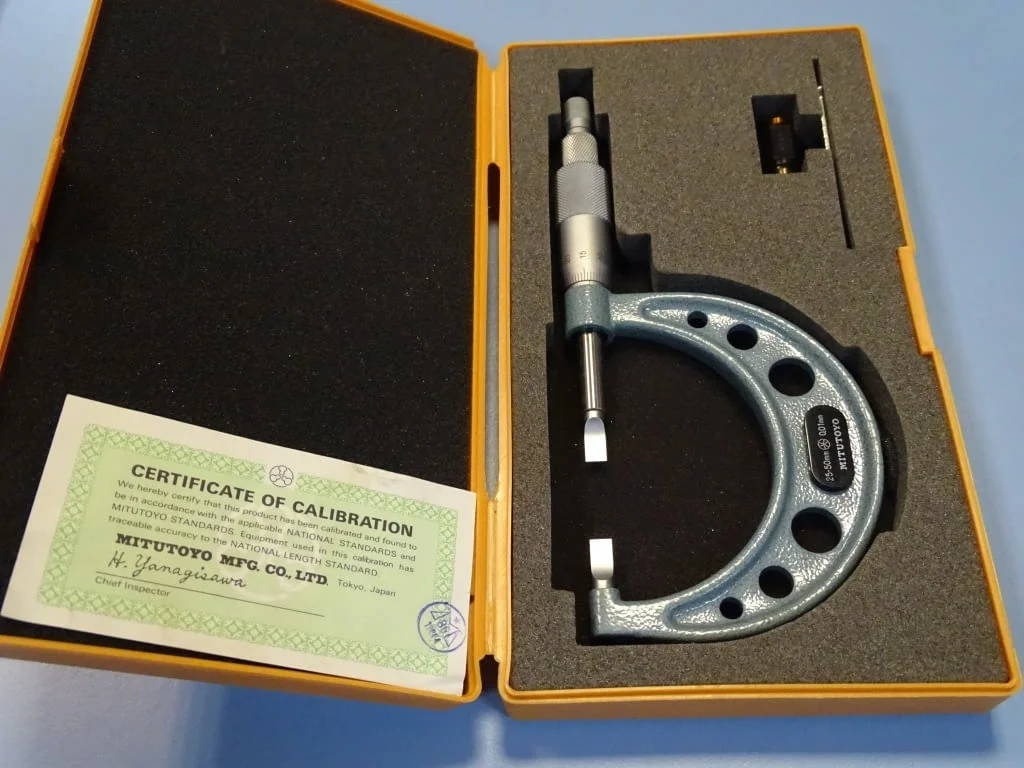 Микрометър Mitutoyo mm) Handener steel blade — снимка 6