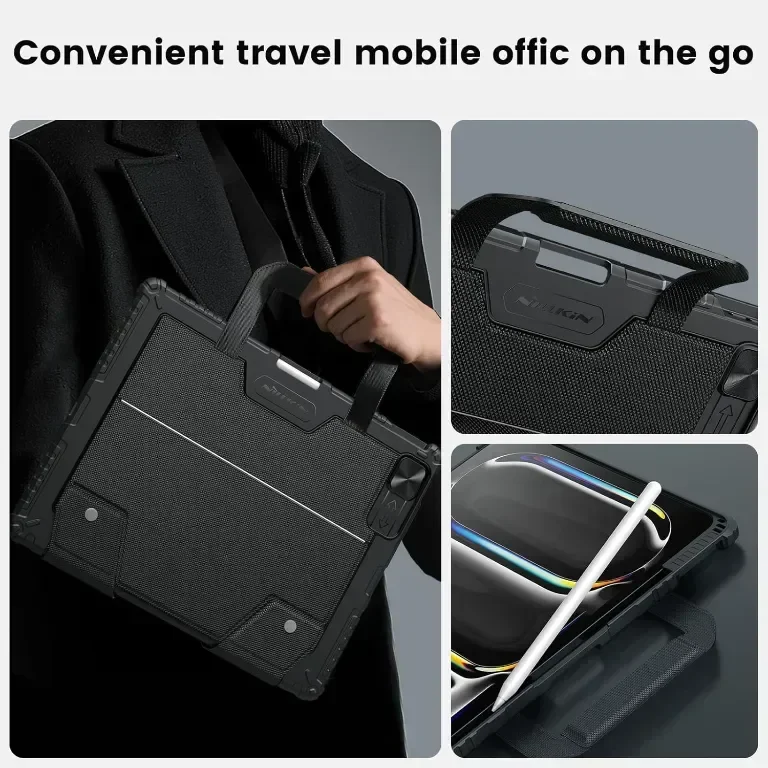 Калъф с клавиатура Nillkin Carry Go за iPad Pro 13 инча (M4) с дръжка — снимка 3