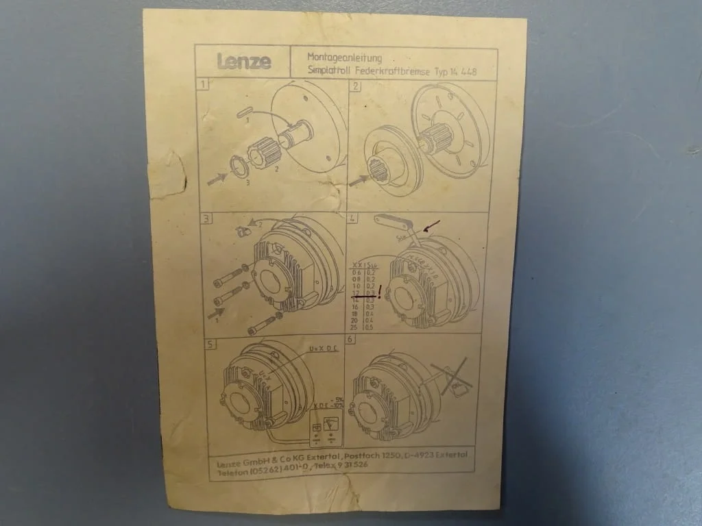 Електромагнитна спирачка Lenze Electromagnetic Brake 190V — снимка 9