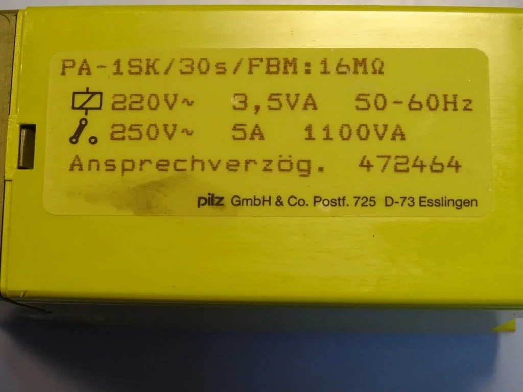 Реле време Pilz PA-1SK/30s safety relay 220/250V — снимка 3