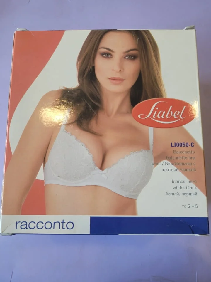 Liabel 75C, 80C черен, бял сутиен без подплънки италиански дантелени сутиени твърди чашки