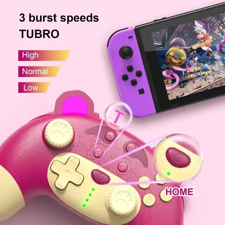 STOGA Switch Pro Controller, Безжичен Switch Controller за Switch OLED/Switch Lite/PC — снимка 4