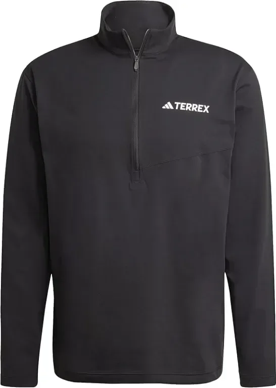Аdidas Мъжка тениска с дълъг ръкав Terrex Multi Climacool с половин цип, XL
