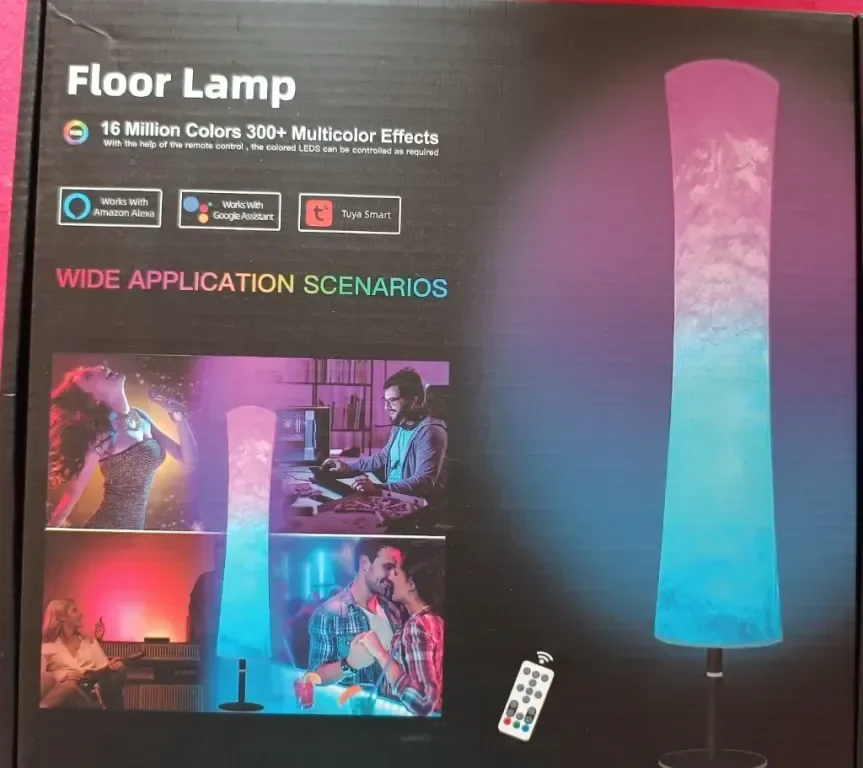 JIANUO Smart LED подова лампа, RGB ъглова лампа за настроение — снимка 3