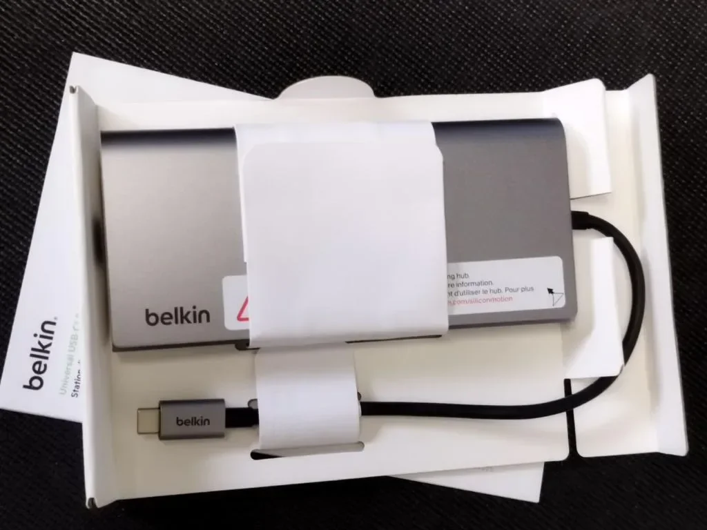 Belkin USB-C 8 в 1 хъб,2 USB-C, 2 USB-A, 2 HDMI, Ethernet и 100 W порт — снимка 5