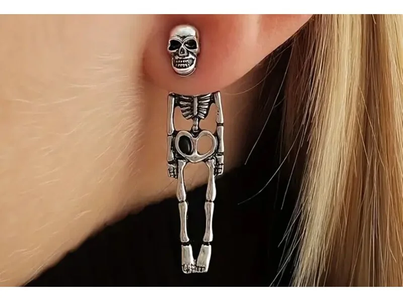 Висящи обеци Скелет