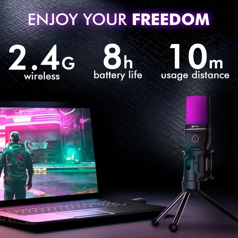 KLIM Muse - Безжичен микрофон, Съвместим PC Mac PS4 PS5 Switch — снимка 2