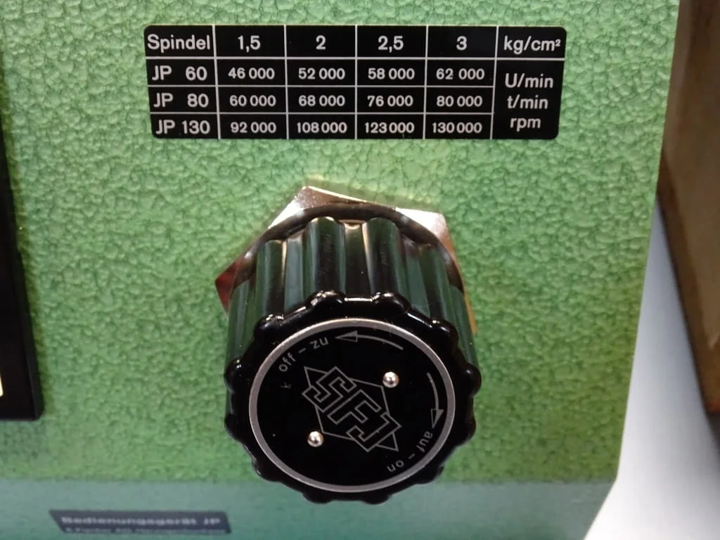 Пневматичен мотор шпиндел за шлайф SFJ-JP130-3 precision grinding spindle ф80 — снимка 10
