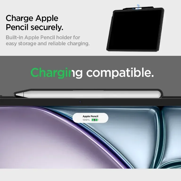 Арамиден калъф Spigen Enzo Съвместим с iPad Pro 13 инча M4 (2024) 7-мо поколение - черен — снимка 5