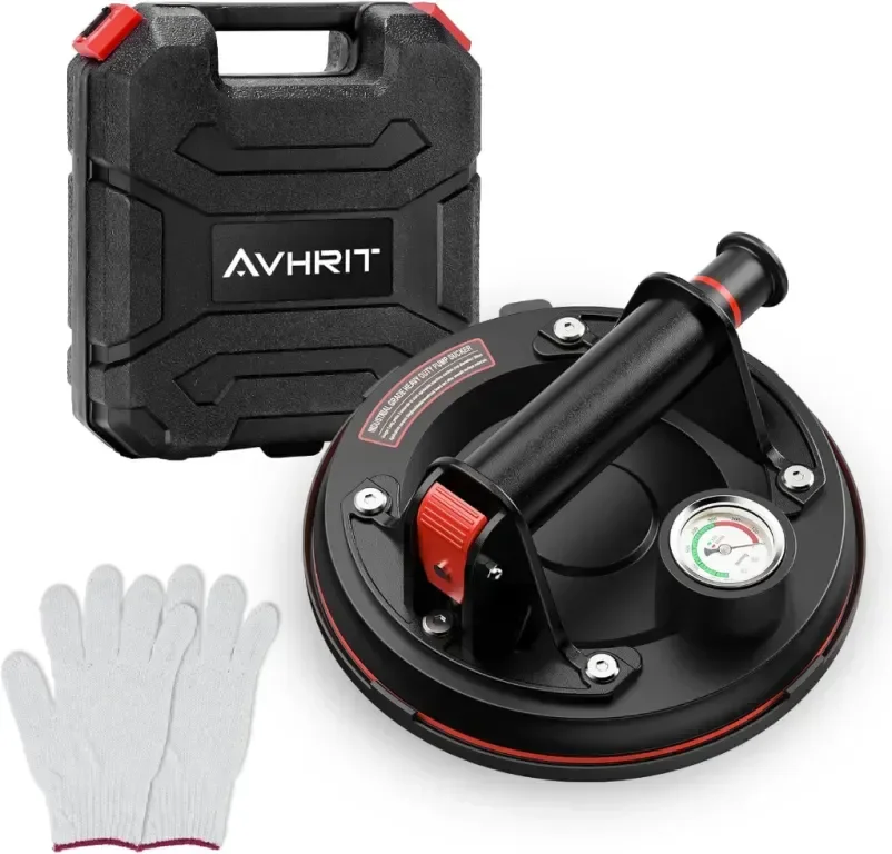 Avhrit 20 см вакуумна вендуза, повдигач за стъкло, 220 кг товароподемност