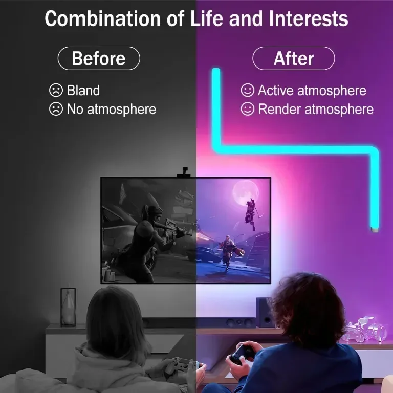 Интелигентни LED светлинни ленти, синхронизиране на музика, управление от Bluetooth APP — снимка 5