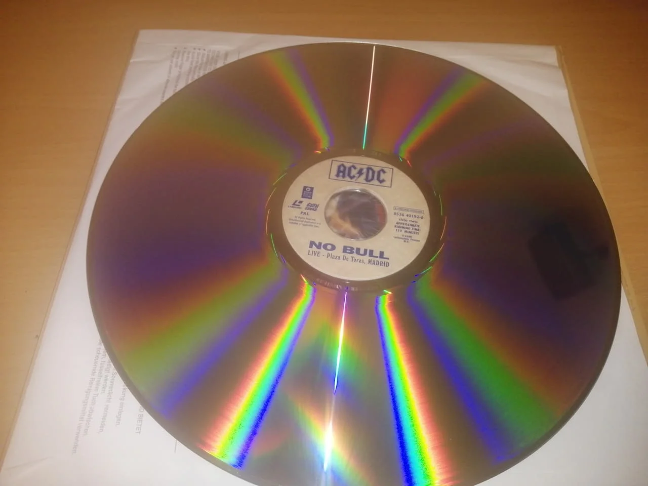 AC DC NO BULL Laserdisc — снимка 4