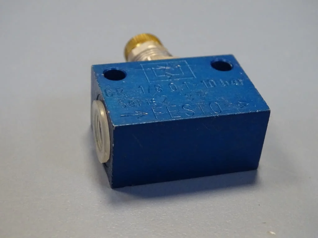 Вентил за контрол на потока Festo GR-1/8 Flow Control Valve 0-10Bar — снимка 4