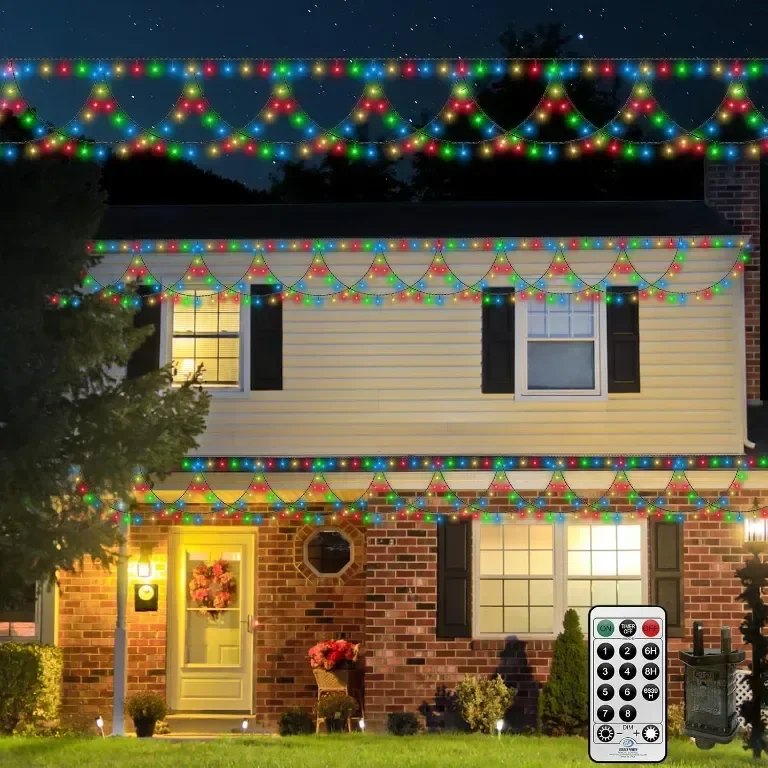 Външни коледни феерични лампички CORST, 10 метра 380LED