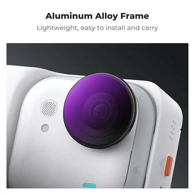 K&F CONCEPT ND/PL филтри комплект за Insta360 Go Ultra (ND8/PL+ ND16/PL+ ND64/PL ND3/PL+) – 4 броя — снимка 4
