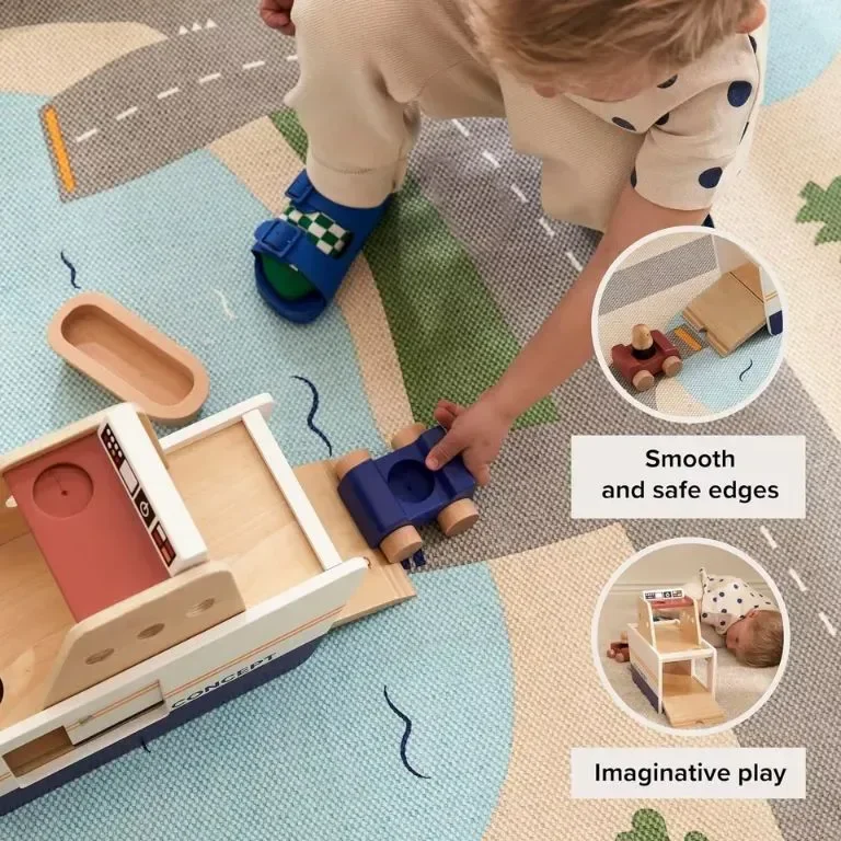 Kid’s Concept Car Ferry AIDEN, Детски дървени играчки, Играчки за малки деца, Играчка ферибот — снимка 7