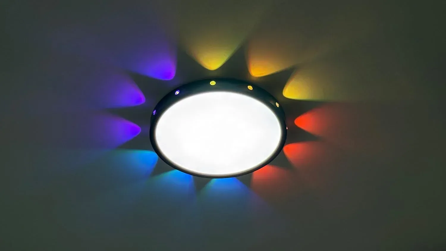 Смарт LED таванна лампа RGB с промяна на цветовете, 24W, 30 см, управление с Alexa/Google — снимка 2