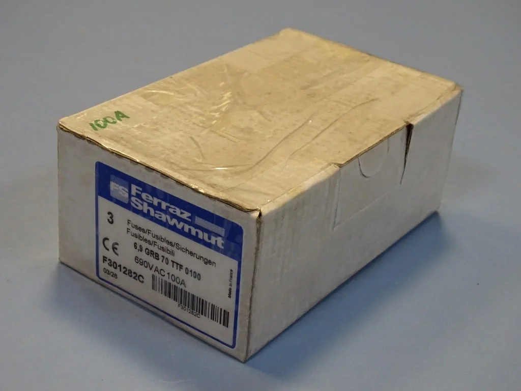 Предпазител Ferraz Shawmut Protistor F301282 Fuses 6.9GRB70TTF0100 100A 690VAC