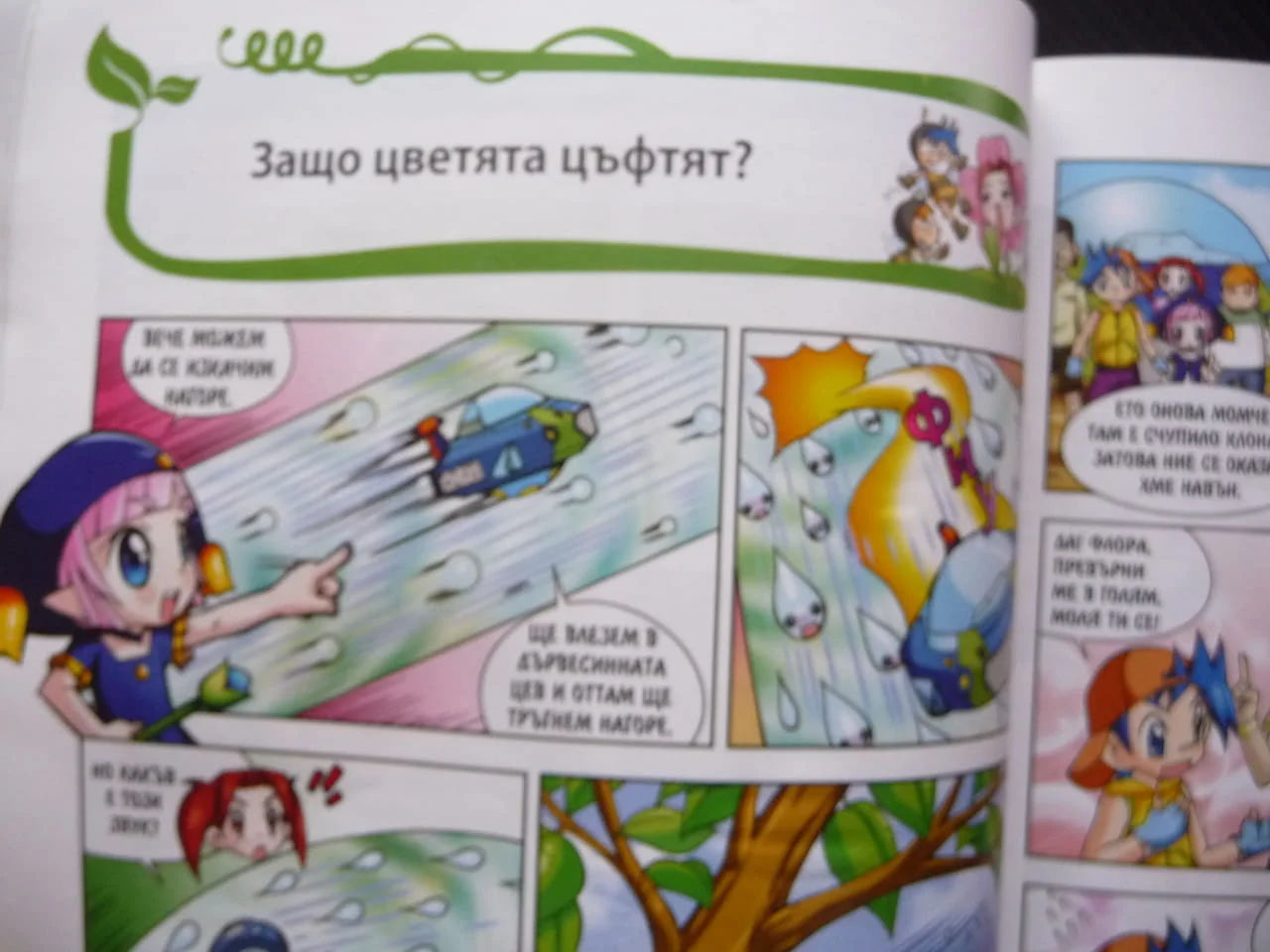 Защо? Растенията комикс забавно запознаване децата със света дървета храсти цветя водорасли билки фл — снимка 4