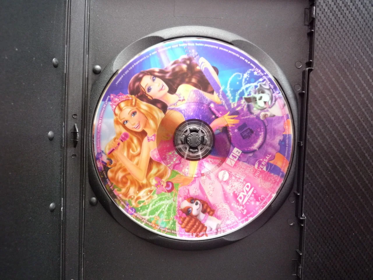 Барби Принцесата и звездата DVD филм музикално приключение пее танцува принцеса Кийра Тори музика — снимка 2