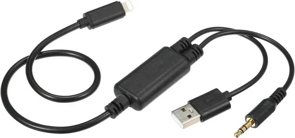 Shkalacar Audio USB кабел AUX адаптер за BMW и Mini iPod iPhone 6 7 8 X XS XR — снимка 4